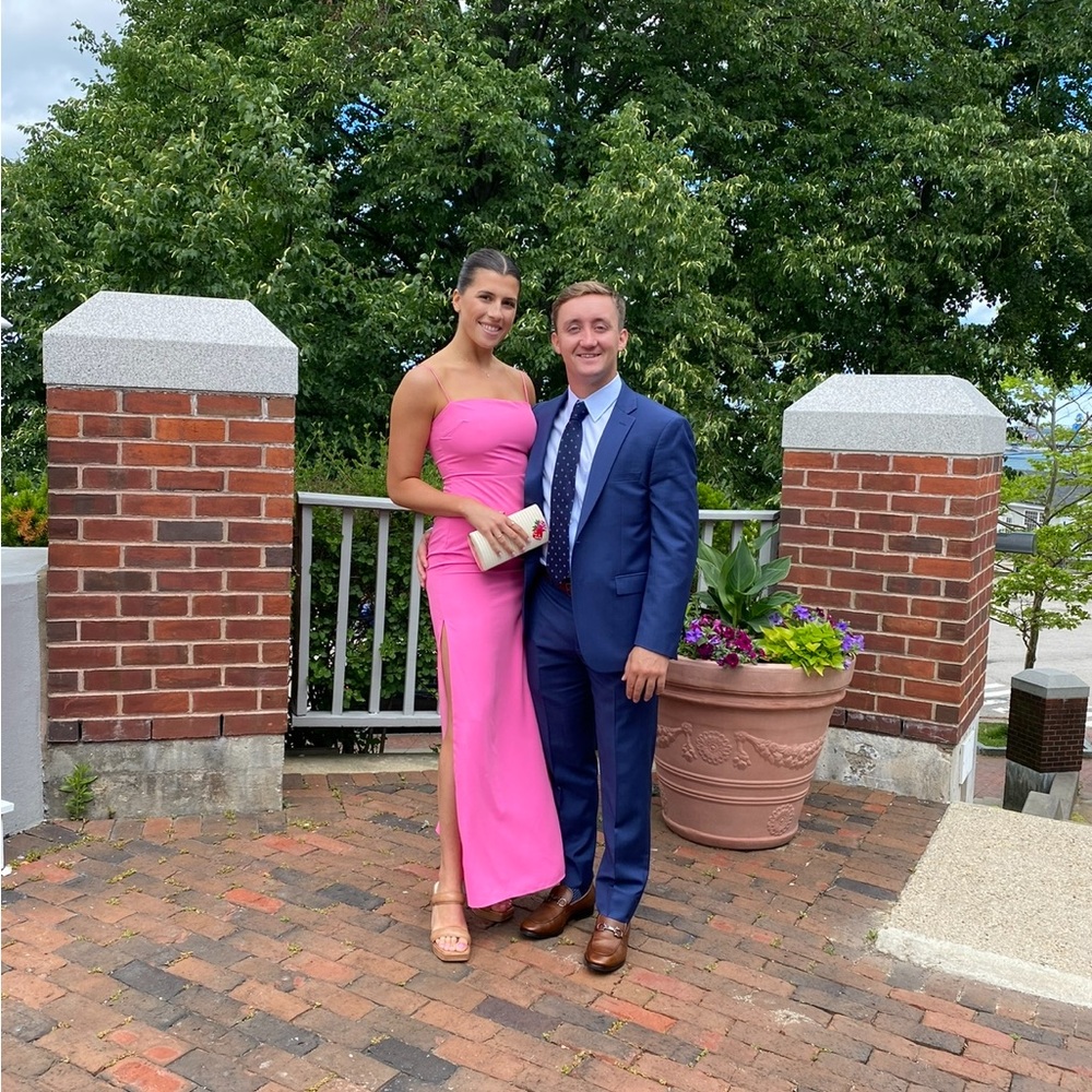 Superdown hot pink maxi dress